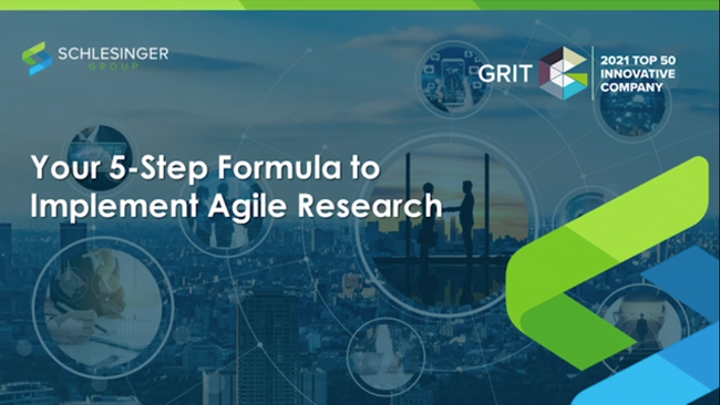 Your 5-Step Formula to Implement Agile Research